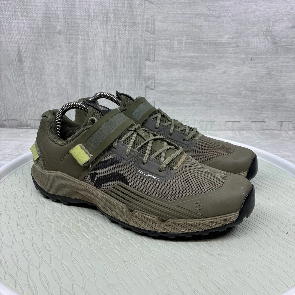 Adidas Five Ten Trailcross CL Shoes Mens 8 Green Synthetic Mountain Bike GZ9849